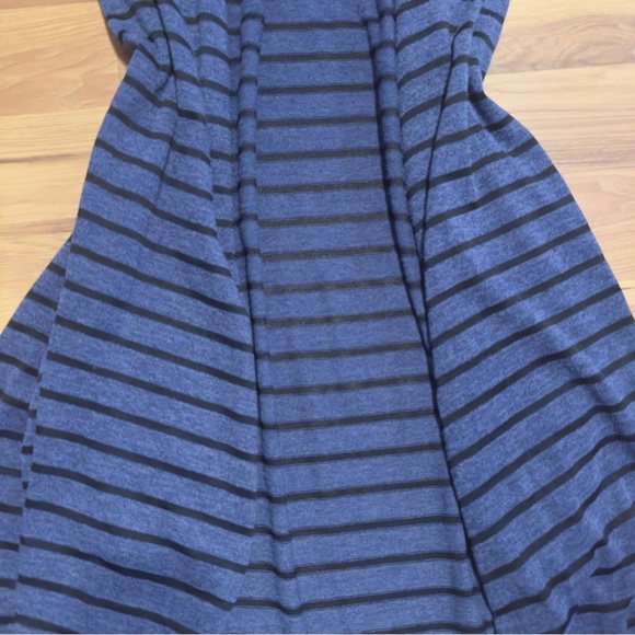 LuLaRoe Navy and Black Striped Dress - Picture 6 of 8